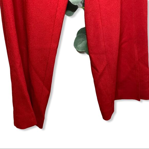 Don Caster Collection Red Flare Women's Dress Pants 6 - Picture 7 of 7